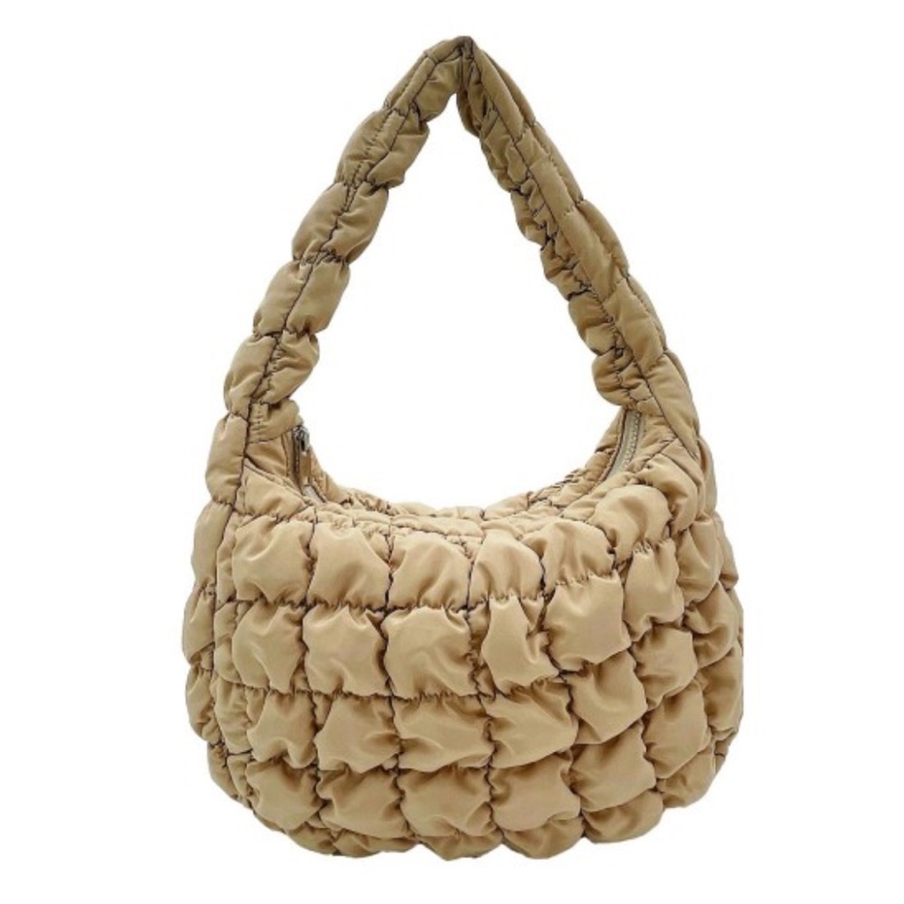 Tan Quilted Women's Bag
